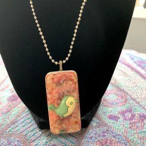 Artisan domino necklace